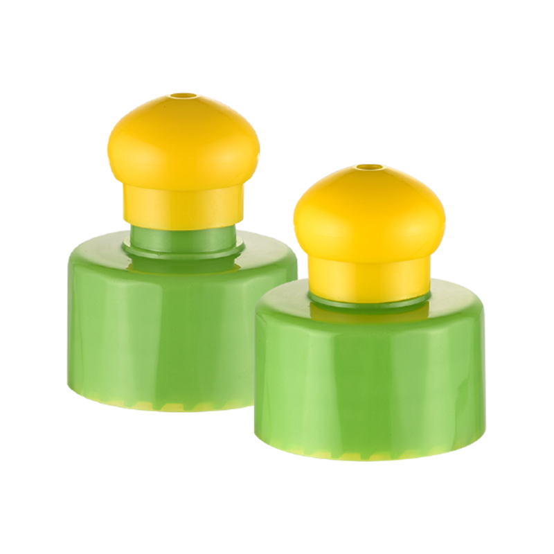 Tappo push pull in plastica per biomedicina